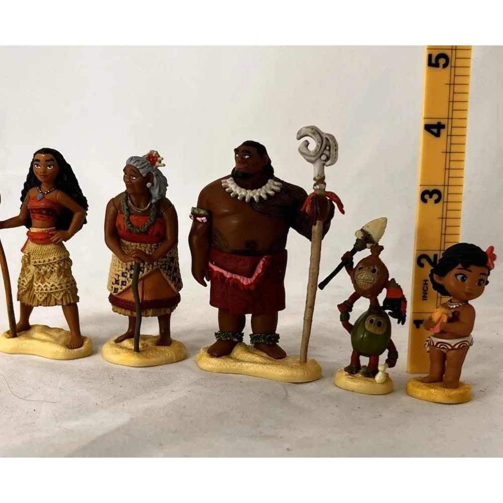 Disney Moana Figure Lot‎ Family Tala Tui Kakamora Baby Moana Maui Toy Set